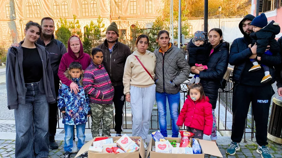 Pachete alimentare la Râșnov